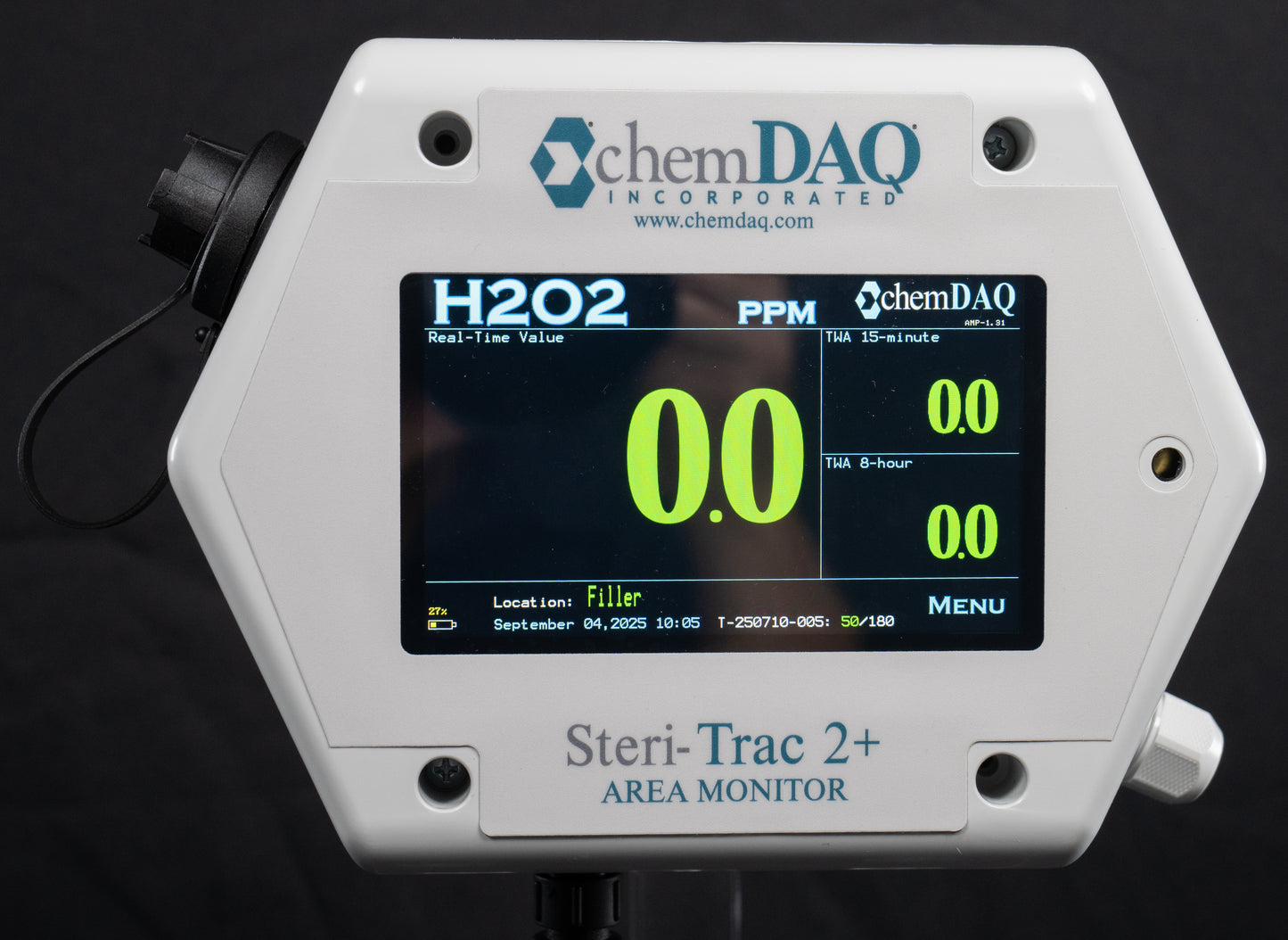 ChemDAQ’s Steri-Trac® 2+ chemical vapor monitor