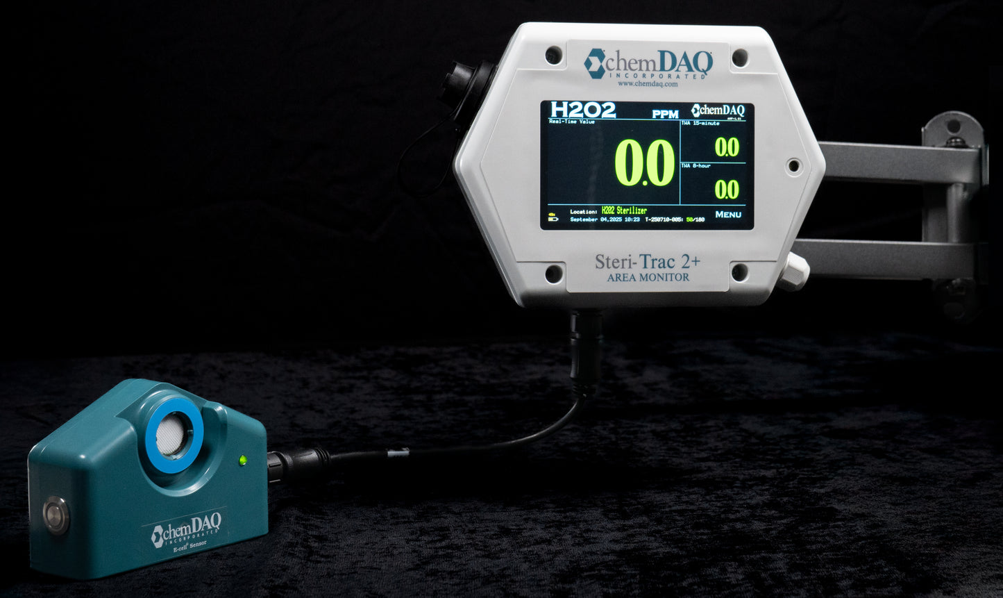 ChemDAQ’s Steri-Trac® 2+ chemical vapor monitor